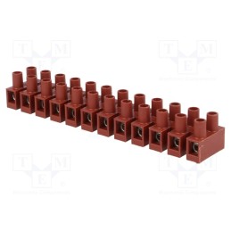 10 pcs : BM 93GFCS - Terminal block, screw terminal, 4mm2, 400V, ways: 12, terminals: 24