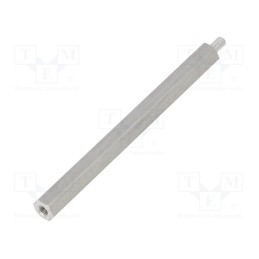50 pcs : 235X70 - Screwed spacer sleeve, 70mm, Int.thread: M3, Ext.thread: M3