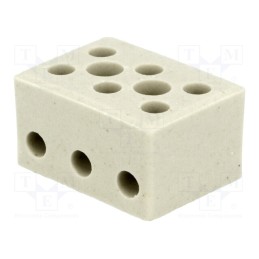 10 pcs : BM 9518 - Terminal block, screw terminal, 4mm2, 450V, ways: 3, terminals: 6