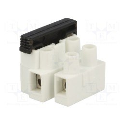 10 pcs : BM 972CS - Terminal block, screw terminal, 2.5mm2, 450V, ways: 2, terminals: 4