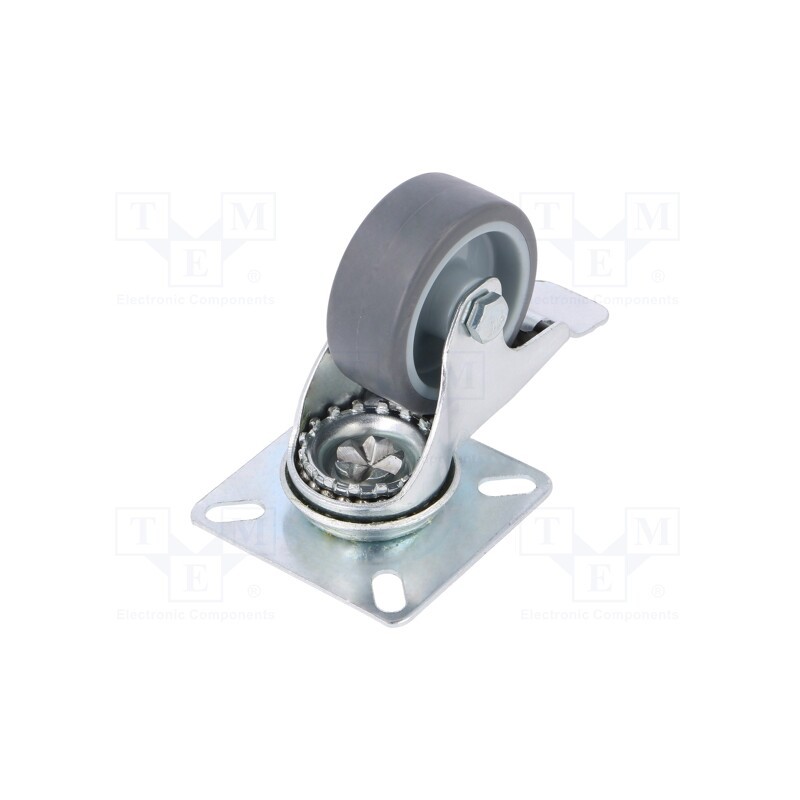 10 pcs : KPA-TPA 50S-HC - Transport wheel, Ø: 50mm, W: 20mm, H: 69.5mm, torsional with lock
