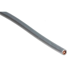 25 pcs - RS PRO Screened 1 Core Microphone Cable, 0.5 mm² CSA, 3.4mm od, 25m, Grey