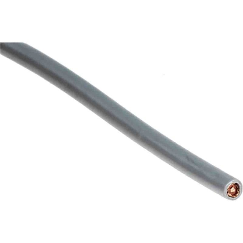 25 pcs - RS PRO Screened 1 Core Microphone Cable, 0.5 mm² CSA, 3.4mm od, 25m, Grey