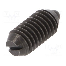 10 pcs : GN 615.1-M8-B - Ball latch, steel, Thread: M8, 16mm, F1: 16N, F2: 33N