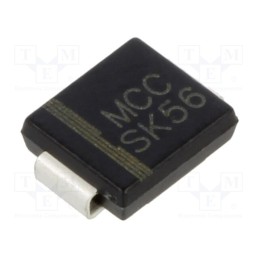 10 pcs : SK56L-TP - Diode: Schottky rectifying, SMD, 60V, 5A, DO214AB,SMC,