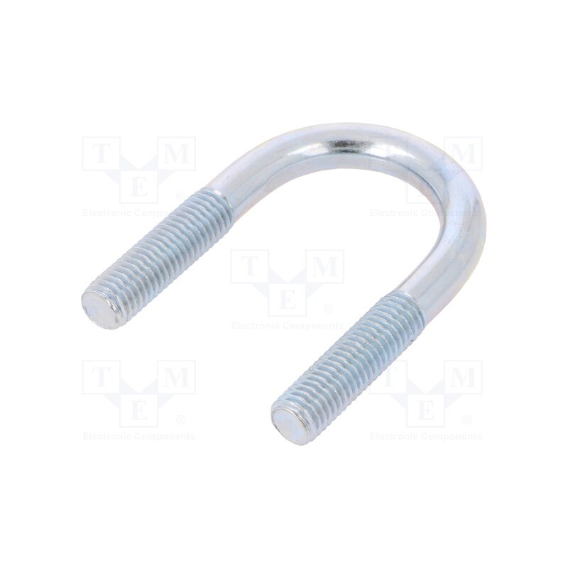 10 pcs : CB10..35..71(1') - U-bolt, B, 1.5, steel, zinc, Thread len: 34mm, for fixing pipes