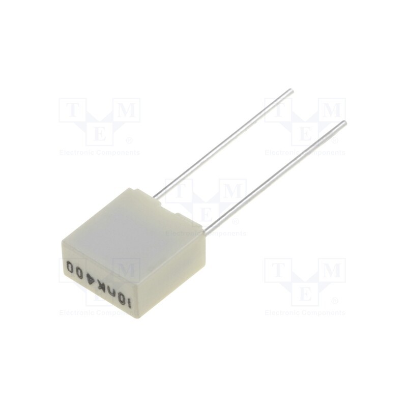 50 pcs : R82MC2100DQ50K - Capacitor: polyester, 10nF, 200VAC, 400VDC, 5mm, ±10%, -55÷105°C