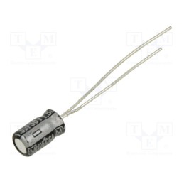 50 pcs : EEAGA1H1R5B - Capacitor: electrolytic, THT, 1.5uF, 50VDC, Ø4x7mm, Pitch: 5mm, ±20%