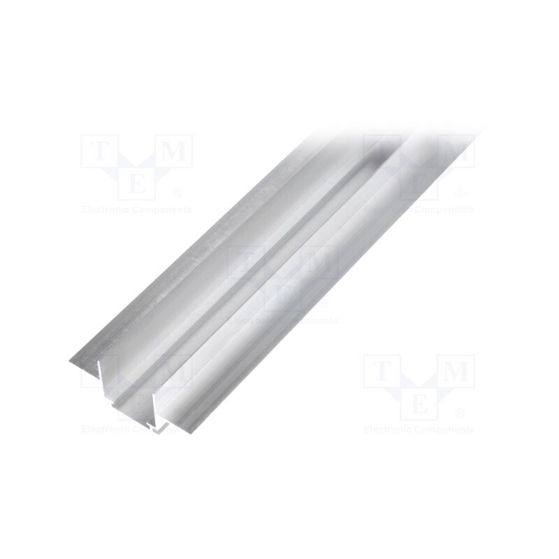 10 pcs : OF-PROFTEKNIK -AS - Profiles for LED modules, L: 1m, TEKNIK, aluminium, recessed