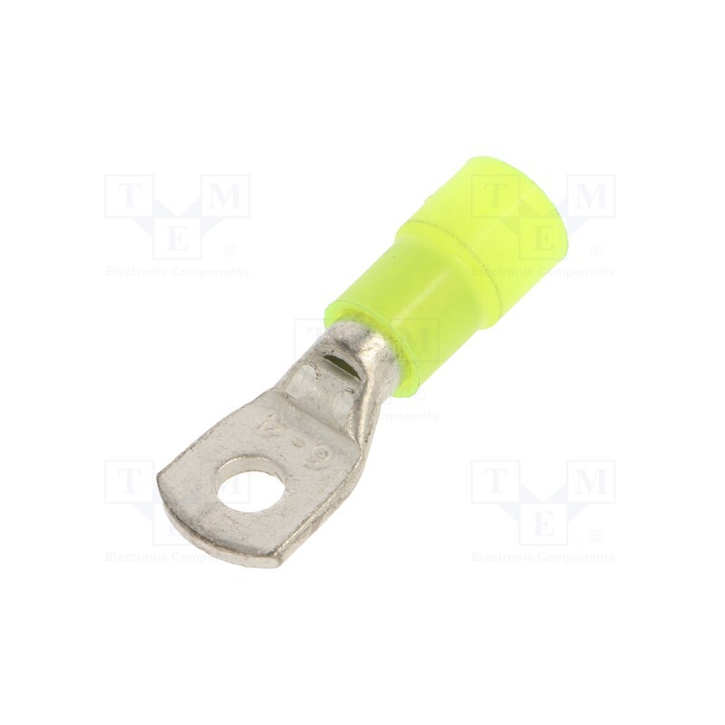 50 pcs : BM003191 - Tip: ring tube, M4, Ø: 4.2mm, 4÷6mm2, crimped, for cable, insulated