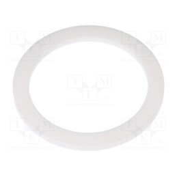 10 pcs : 53801080 - Gasket, PTFE, Thk: 3mm, Øint: 40.2mm, Øout: 51.5mm, M40, white