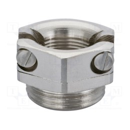 10 pcs : 1.143.0900.01 - T-bolt clamp, nickel plated brass, Thread len: 6mm, Gland: PG9