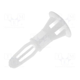50 pcs : CRLCBSR-6-01 - Assembly stud, polyamide, L: 9.5mm, snap fastener, Ø2: 6mm, Ø1: 4mm