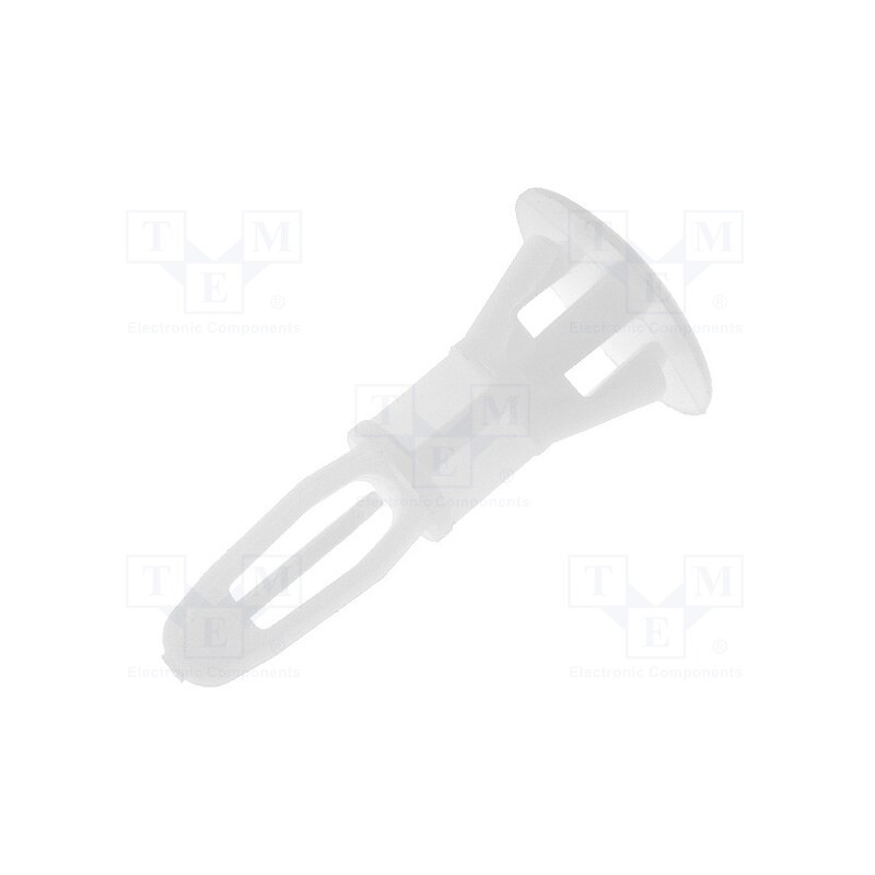 50 pcs : CRLCBSR-6-01 - Assembly stud, polyamide, L: 9.5mm, snap fastener, Ø2: 6mm, Ø1: 4mm