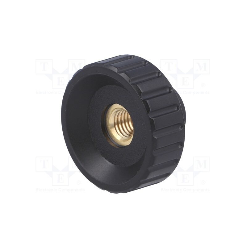 10 pcs : 6803 - Knob, Ø: 40mm, Int.thread: M10, 20mm, H: 27mm, polyamide