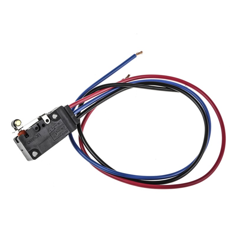 1 pcs - Omron Roller Lever Micro Switch, Pre-wired Terminal, 5 A @ 250 V ac, SPDT, IP67