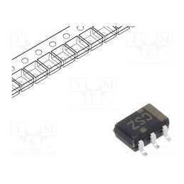 10 pcs : SN74LVC1G97DCK3 - IC: digital, configurable,multiple-function, IN: 3, CMOS, SMD, 10uA