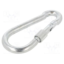 10 pcs : KSZ11120 - Carabiner, steel, for rope, L: 120mm, zinc, 11mm, with protection