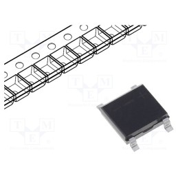 50 pcs : AB10S - Bridge rectifier: single-phase, Urmax: 1kV, If: 0.8A, Ifsm: 25A, ABS