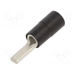 10 pcs : BM00550 - Tip: wire pin, Ø: 5.5mm, 16mm2, crimped, for cable, insulated, black