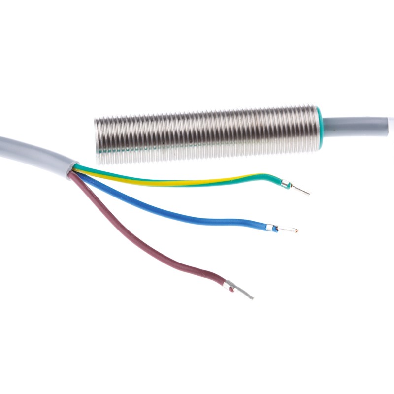 1 pcs - Pepperl + Fuchs Inductive Barrel-Style Proximity Sensor, M12 x 1, 2 mm Detection, 20 - 253 V ac, IP67