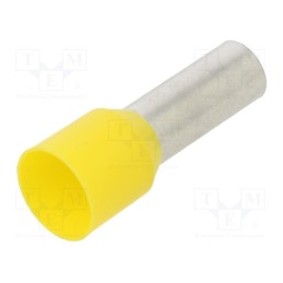 50 pcs : BM006161 - Tip: bootlace ferrule, insulated, copper, 25mm2, 18mm, tinned, 4AWG