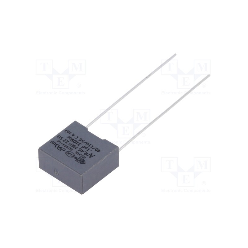 10 pcs : R463F310040M1M - Capacitor: polypropylene, 100nF, 13x6x12mm, THT, ±20%, 10mm, 630VDC