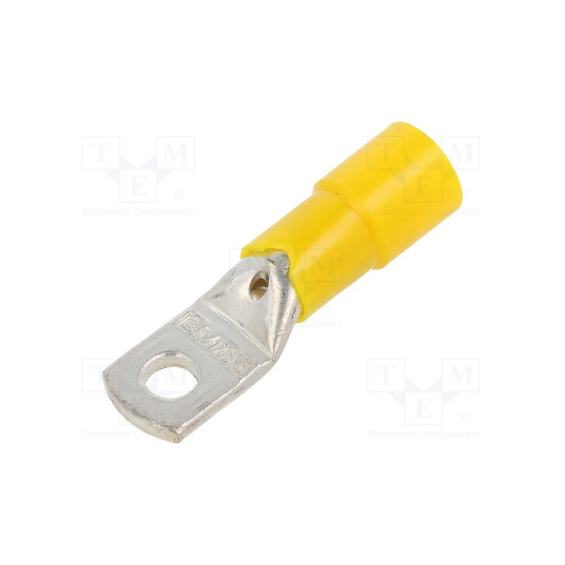 10 pcs : BM00631 - Tip: ring tube, M6, Ø: 6.3mm, 25mm2, crimped, for cable, insulated