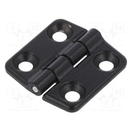 10 pcs : 3.ZN10.001-04 - Hinge, Width: 29mm, zinc and aluminium alloy, black, H: 30mm