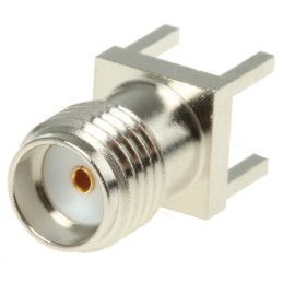 1 pcs - binder, jack PCB Mount SMA Connector, 50Ω, Solder Termination, Straight Body