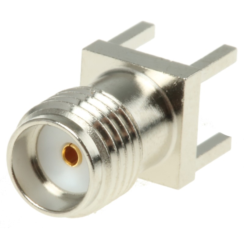 1 pcs - binder, jack PCB Mount SMA Connector, 50Ω, Solder Termination, Straight Body