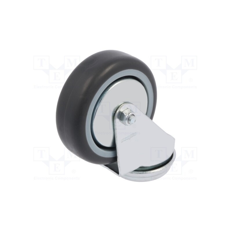 10 pcs : JDPE 0755 1001 - Transport wheel, Ø: 75mm, W: 25mm, H: 100mm, torsional, 60kg