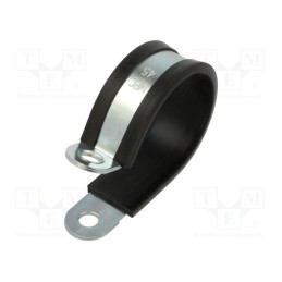 10 pcs : LKD14520 - Fixing clamp, ØBundle : 45mm, W: 20mm, steel, Cover material: EPDM