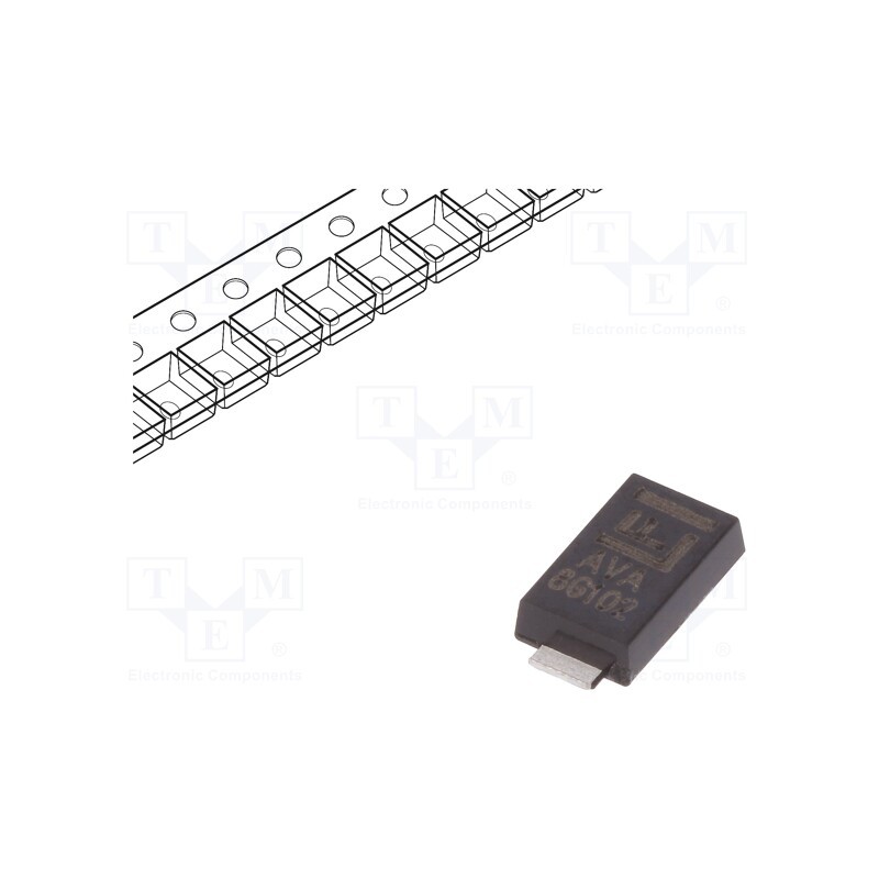 10 pcs : TPSMA6L9.0A - Diode: TVS, 600W, 10.6V, 39A, unidirectional, ±5%, DO221AC