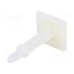 50 pcs : 8GB07V40999 - PCB distance, polyamide, L: 25.4mm, self-adhesive,snap fastener