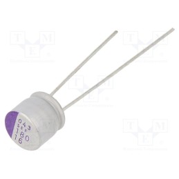 10 pcs : 16SEF180M - Capacitor: polymer, 180uF, 16VDC, SEF, THT, ±20%, -55÷125°C, 1000h