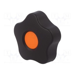 10 pcs : VCT.50 B-M8-C2 - Knob, Ø: 50mm, Int.thread: M8, 20mm, H: 32mm, technopolymer PP