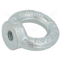 10 pcs : DIN 582-M8-ST - Lifting eye nut, eye, M8, steel, Plating: zinc, DIN 582, 20mm