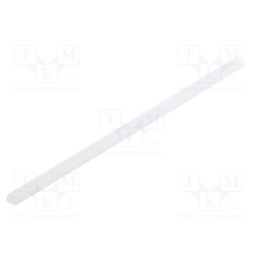 10 pcs : H8050038 - Cover for LED profiles, white, 1m, Kind of shutter: C1, push-in