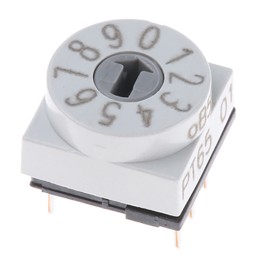 1 pcs - Hartmann 10 Way Through Hole DIP Switch, Screwdriver Actuator