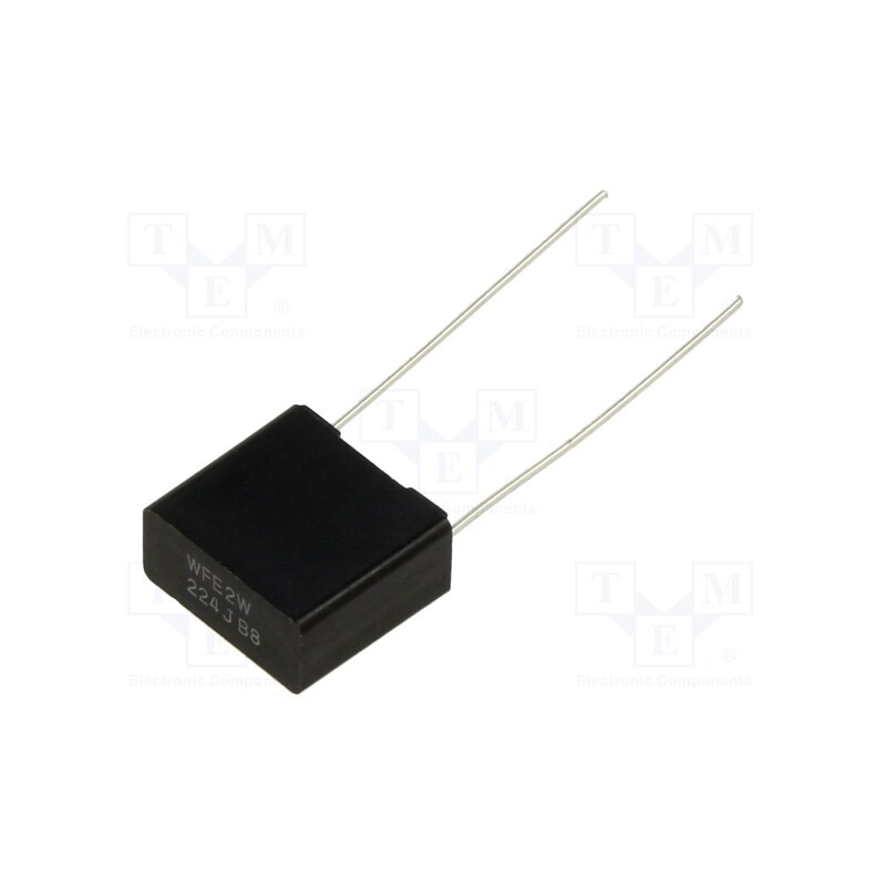 10 pcs : ECWFE2W224J - Capacitor: polypropylene, ECWFE, 220nF, 13x12x6mm, THT, ±5%, 10mm