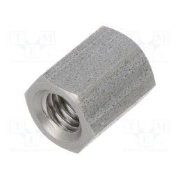 50 pcs : 148X10 - Screwed spacer sleeve, 10mm, Int.thread: M5, hexagonal