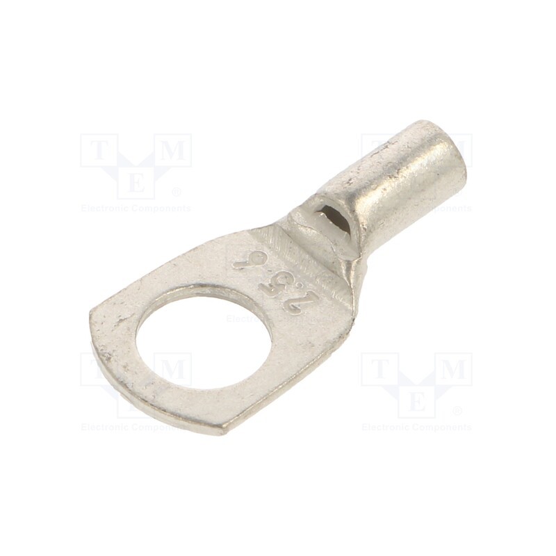 50 pcs : BM012311 - Tip: ring tube, M6, 2.5mm2, crimped, for cable, non-insulated