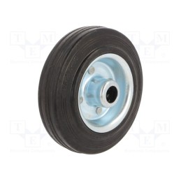 10 pcs : CSG 125/15W - Transport wheel, Ø: 125mm, W: 25mm, 100kg, rubber, CSG, -20÷60°C