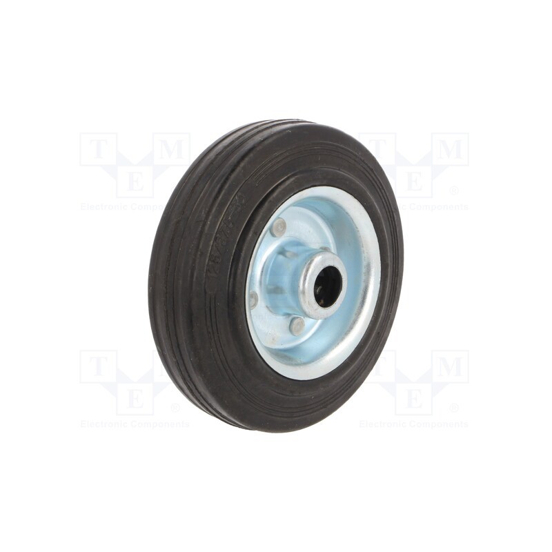 10 pcs : CSG 125/15W - Transport wheel, Ø: 125mm, W: 25mm, 100kg, rubber, CSG, -20÷60°C