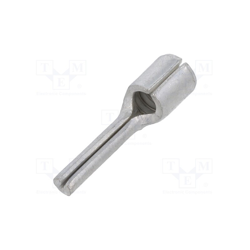 50 pcs : BM01350 - Tip: wire pin, 2.6mm, 6mm2, crimped, for cable, straight, tinned