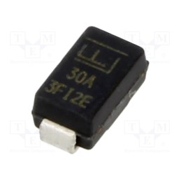10 pcs : P4SMA30A - Diode: TVS, 400W, 30V, 9.9A, unidirectional, ±5%, SMA,