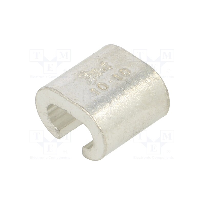 20 pcs : BM014001 - Connector: C shape crimp, copper, 10mm2, tinned, 8AWG