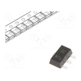 10 pcs : BF620,115 - Transistor: NPN, bipolar, 300V, 50mA, SC62,SOT89