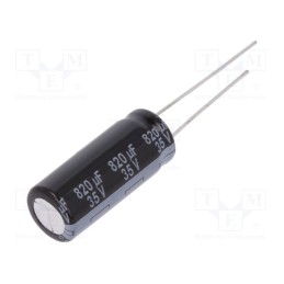 10 pcs : EEUFR1V821L - Capacitor: electrolytic, low ESR, THT, 820uF, 35VDC, Ø10x25mm, ±20%
